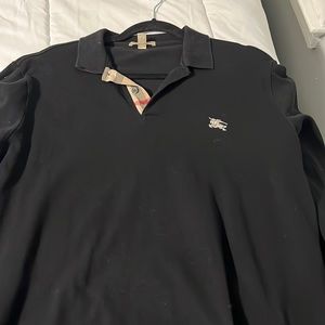 Burberry long sleeve polo